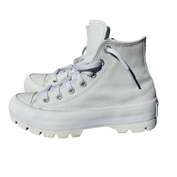 Converse All Stars Shoes - Converse Chuck Taylor All Star Lugged Leather Platform Sneakers, Women’s size 7
